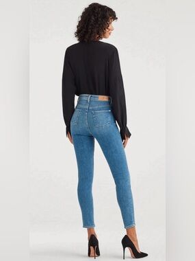7 for all Mankind The Ankle Skinny Luxe Vintage Jeans size 24
